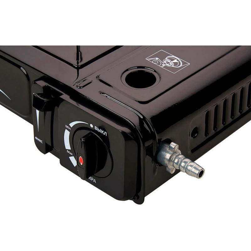 Плита настольная газовая Keramik Guru Plus TS-201 с переходником